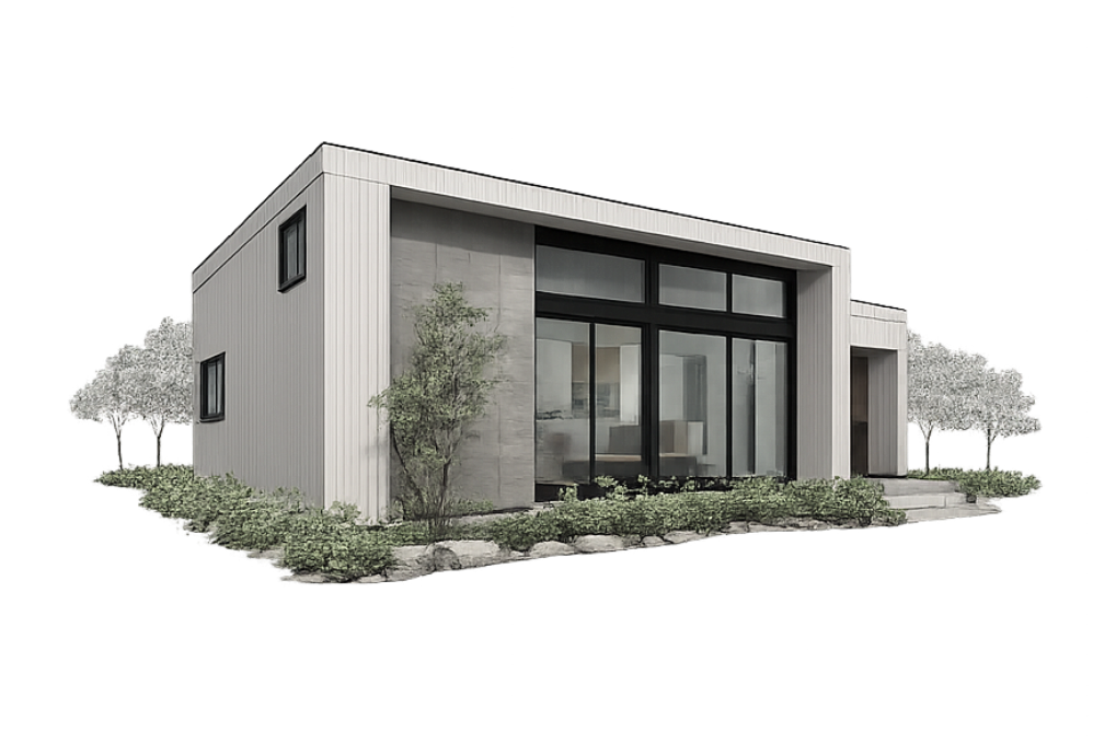 空間を立体的に使える半地下と中2階